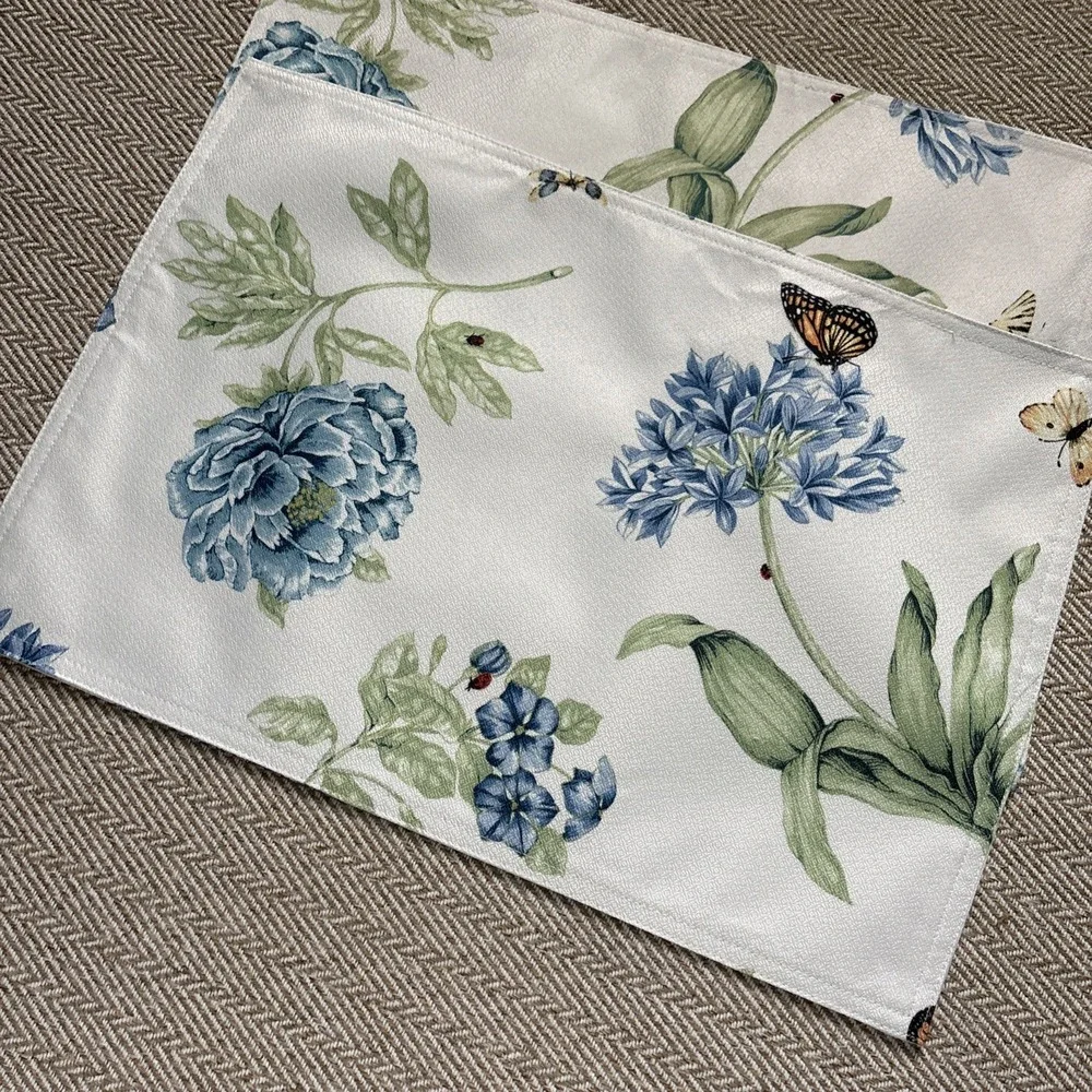 LENOX Butterfly Meadow Blue Placemats  13